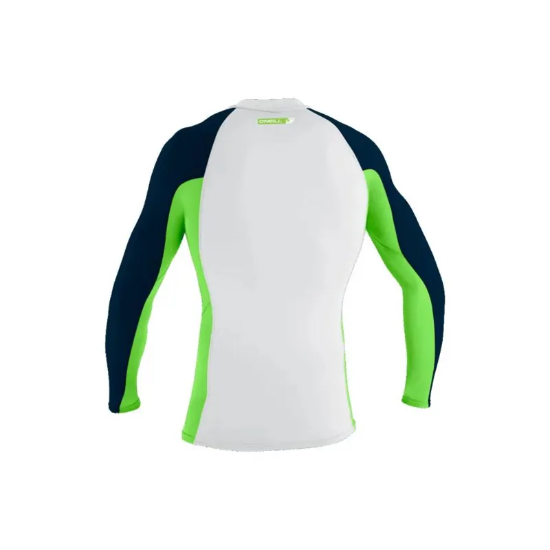 O'Neill Premium Skins L/S Sun Shirt White/Dayglo-1